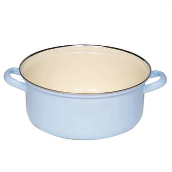 Riess Bunt Casserole & Chrome Rim 24cm Blue 0282-006
