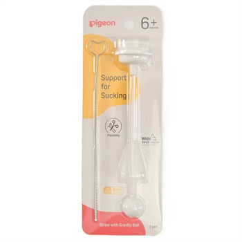 PIGEON Gravity ball Straw with brush 80974