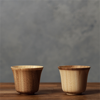 Riveret 2pcs Bamboo Sake cup set 6x5cm(60ml)  RV-119WB