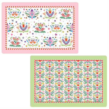 Placemat Dbl side 45x30 Spring Folk R0320#SFOL