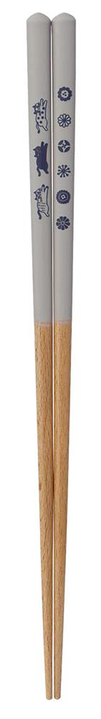 Decole Chopsticks23cmGohanSeriesCat-Grey TW-29714