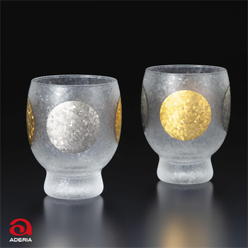 Aderia Sun Moon Sake Glass 145ml 2pc S-6310