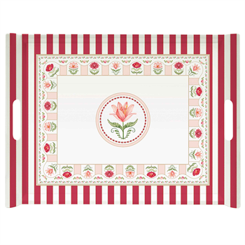 Tray w/handles 52x37 Flowery R0200#FLRYNV