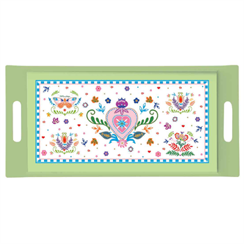 EasyLife Tray 40x19 Spring Folk R0302#SFOLVT